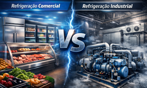 Qual a diferença entre refrigeração comercial e industrial